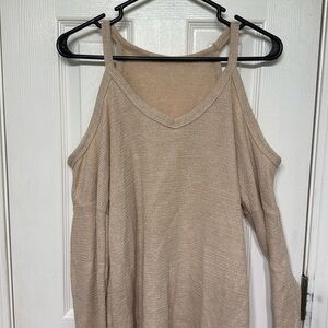 Cold shoulder sweater
